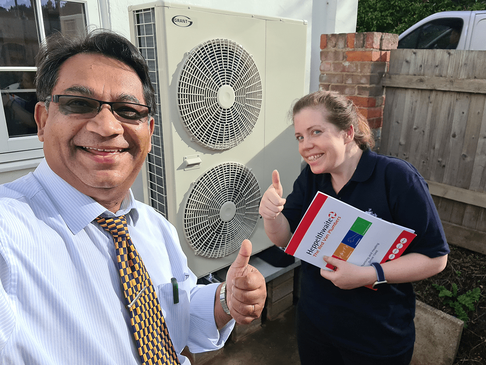 Air Source Heat Pump Installation Reading Red Van Plumbers2_ Air Source Heat Pump Installation Reading