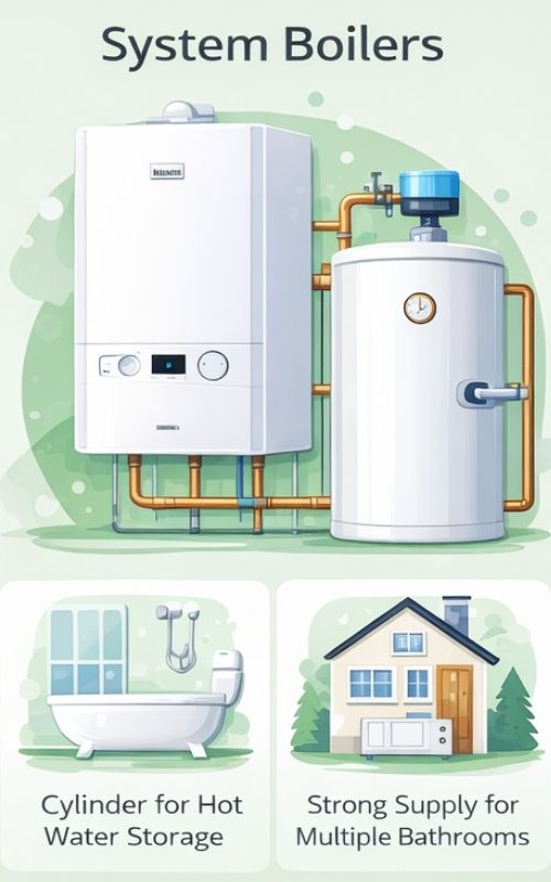 Red Van Plumbers - Different Types of Boilers - system boilers