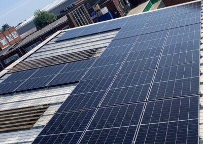 commercial solar panels installed on building in Maidenhead