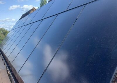 All black solar panels installed by Heppeltwaite - Green Building Solutions