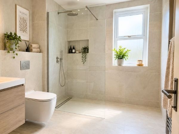 Wet room installed in Home in Berkshire by Heppelthwaite - Red Van Plumbers